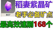 【原神】紫晶矿老玩家必备速刷矿点！稻妻紫晶矿约168个！