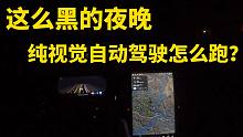 特斯拉FSD10.69夜间自动行驶！漆黑一片还能自动行驶？