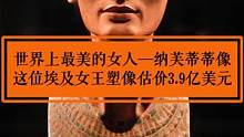 世界上最美的女人纳芙蒂蒂像，这位埃及女王塑像估价3.9亿美元#奇妙知识在抖音 #让文物抖起来  #纳