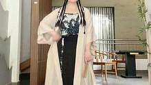 #国风 会很爱这种酷酷的感觉，很显高的宋制！#汉服 #初秋穿搭
