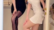 家里有两个姐姐给你做饭 你几点回家？ #美腿姐姐 #性感 #大长腿