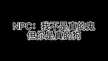 #npc 我从来没有见过如此厚颜无耻之人#沙雕日常 #这是一个悲伤的故事 
