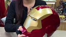 #手办 网红头盔——钢铁侠MK5可穿戴头盔！全自动变形帅气拉满！#漫威 #钢铁侠 #钢铁侠头盔 @D