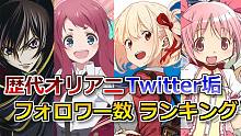 历代原创动画官方推特账号关注数排行榜  Lycoris Recoil的排名是...【VOICEROI