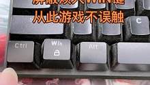 屏蔽烦人WIN键 从此游戏不误触！#电脑干货 #电脑小技巧 #快捷键