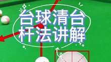 台球清台杆法讲解#灵哥解球 #第一视角 