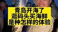开海了，码头太热闹了！#野生海鲜 #鱼获满满 #渔民生活实拍 #快来一起尝个鲜 #青岛