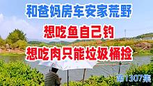 和爸妈房车安家荒野，想吃鱼自己钓，想吃肉只能去垃圾桶里捡