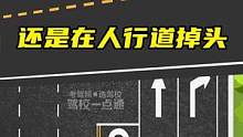 在停止线掉头，还是过人行道掉头？#驾驶技巧 #每天一个用车知识 #掉头技巧 