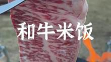 户外和牛配大米饭，香喷喷组合#户外 #野营 #露营报告 #户外美食 