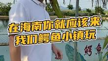 在海南你就应该来我们鳄鱼小镇玩#鳄珍
