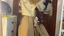 太爱姜黄色，太爱千鸟格了，忍不住再发一次#dfashion风格企划 #jk制服 #ootd穿搭