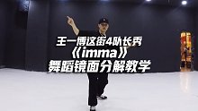 王一博这街4队长秀《imma》舞蹈镜面分解教学【口袋教学】