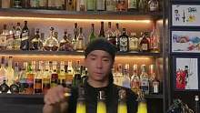 花式调酒师吧台表演：火龙拳4#调酒师