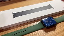 Apple Watch皮制链式表带午夜黑开箱
