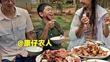 快来跟康仔学#虾炒五花肉 和他自创的#干辣椒焗螃蟹#乡村守护人 #乡村生活家#美好丰收季  