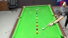 学球第二十二天 学习两库分离角后 练习上下球形#台球教学