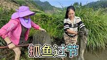 5年没放水的鱼塘，干塘后收获太意外了，一群人疯狂抢鱼真过瘾