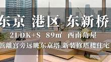 日本东京港区浜離宫旁远眺东京塔景观塔楼住宅 #带你看房 #日本房产 #日本不动产 #海外房产