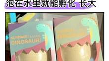 这个恐龙蛋真是太有意思了！模拟恐龙孵化过程，而且越泡越大，培养小朋友耐心，满足好奇心#恐龙玩具#儿童