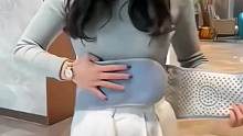 艾草点阵保暖#护腰带，适合腰腹总是受凉不适的女生。快来试试吧！