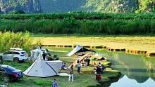 南宁又发现一个适合户外露营打卡的好去处，青山绿水，美景如画。#周末去哪玩 #露营 #户外 