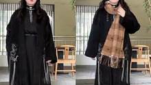 #服装测评 抗风保暖的国潮风大衣！冬天穿全黑色真的很酷#秋冬穿搭 #汉元素
