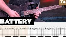 动态吉他谱 Metallica乐队的经典Battery  翻弹与教程
