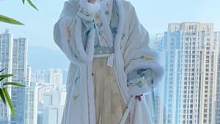 这个冬天总要有一套奶fufu的汉服吧！#我的国风新衣