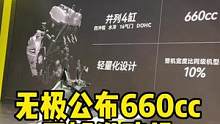 无极公布660cc并列四缸发动机相关数据，最高转速13000rpm，标配电子快排#重庆摩博会 #摩托