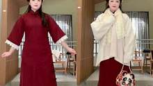 #服装测评 冬天微胖女生一定要试试看旗袍！这温温柔柔的气质 #旗袍 #国风 #秋冬穿搭