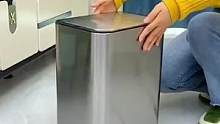 不锈钢材质，耐用颜值高#垃圾桶 #感应垃圾桶 