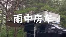 一人一狗，雨中露营。（皮卡背驼房车露营版本4：25长视频）#露营报告 #户外 #野营 #背驼房车 #