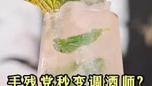 有手就会的懒人莫吉托？让你秒变调酒大师！！#玩转周杰伦的mojt花调 #挑战30s调15杯鸡尾酒