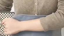 艾草点阵保暖#护腰带 ，适合腰腹总是受凉不适的女生。快来试试吧！
