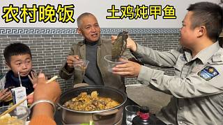 老赵1.8斤甲鱼西娃3斤土公鸡，一锅炖霸王别姬，在喝点小酒太香了