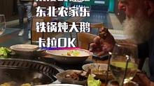 东北农家乐铁锅炖大鹅惊艳全场！K歌机麻一条龙德国公婆惊呼这是德国？#德国生活 #铁锅炖大鹅 #老外吃