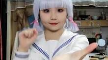 #甜妹 #手势舞 #原神 #神里绫华cos #热恋冰淇淋 今天社团招新啦，出cos跟一下末班车~