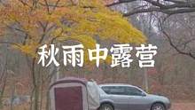 秋雨中的车尾帐露营#露营报告 #雨中露营报告 
