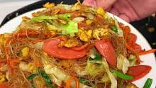 不知道吃什么，可以自己在家做美食 #炒米粉 #米粉
