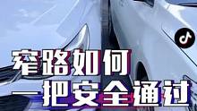 太窄了，不到一个手指的距离，车子能否顺利开过去？#汽车驾驶小技巧 #每天一个用车知识   #汽车知识