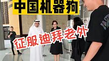 迪拜土豪第一次见到中国造的机器狗，没想到……