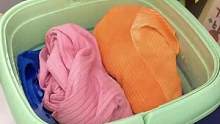 不想手洗内衣裤、袜子的可以试试哦，可折叠的收纳起来也不占地方#折叠洗衣机