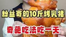今天粉丝给我寄的这个快递拆开竟然是一个10斤的烤乳猪…#粉丝寄的快递 #拆快递 #烤乳猪 #美食创作