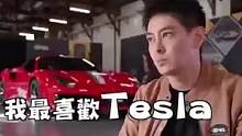 林志颖采访时说特斯拉，开着不输跑车！#特斯拉 #新能源 #汽车 #开车
