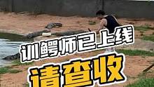 驯兽师已经上线，请查收#鳄鱼养殖场 #鳄鱼