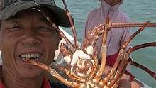 来叔夫妇去远海捕鱼，各种好货上网还有名贵龙虾，都是值钱的海鲜（下）