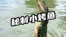 秘制烤鱼，兄弟们是真香啊#鳄珍 #鳄鱼 #烤鱼