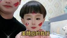 说我们又丑、又黑、又老的，你看美颜一开谁还不是帅小伙，小可爱呢#美颜下的我们#奶爸带娃#人类幼崽成长