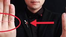 #魔术教学 用一根橡皮筋穿手掌，简单易学！一看就会
